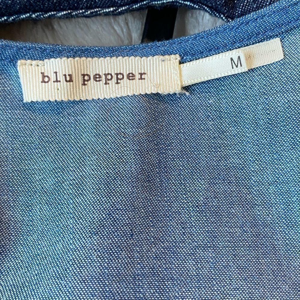Blu Pepper Denim Cold Shoulder Dress - Picture 10 of 12